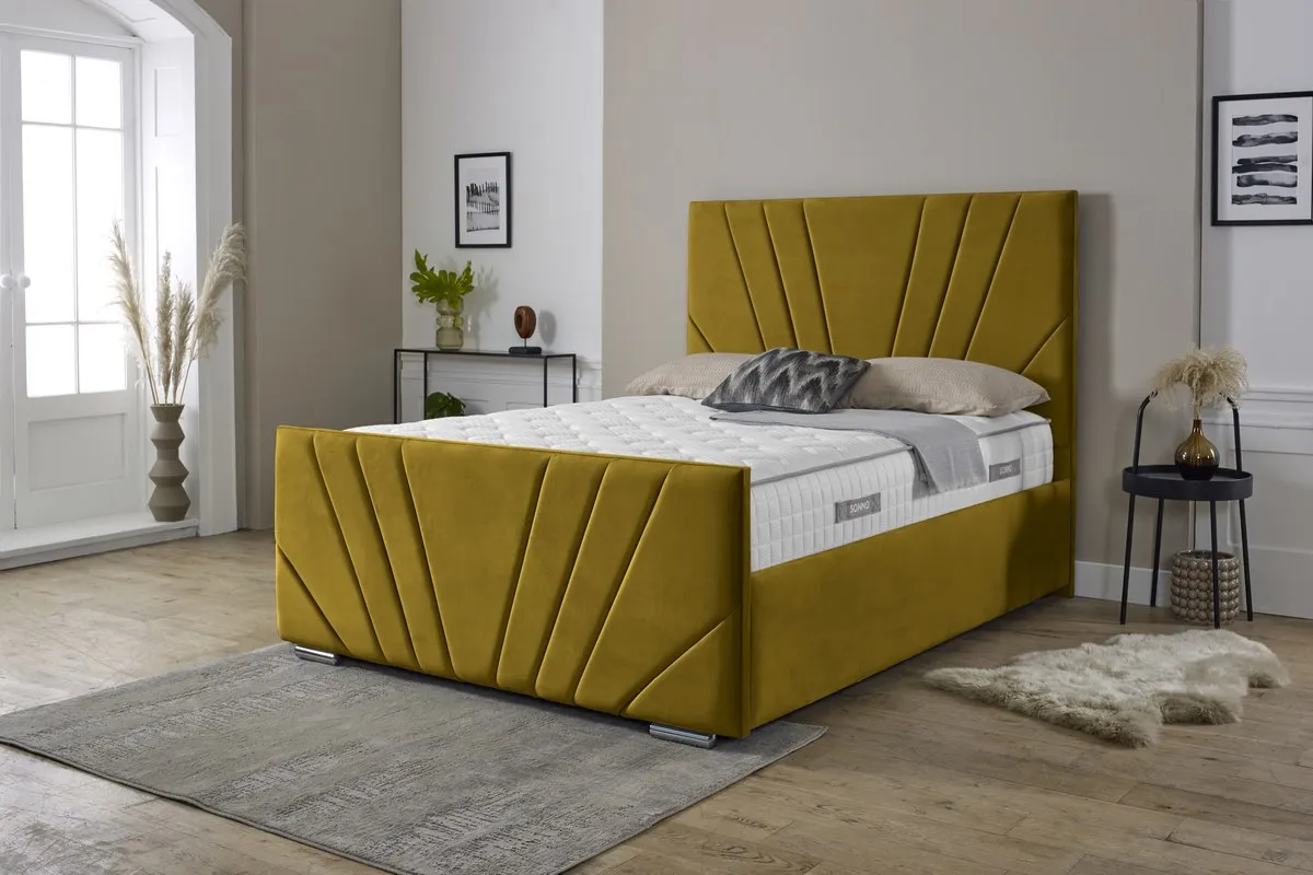 Fiji Sunrise Upholstered Ottoman Bed