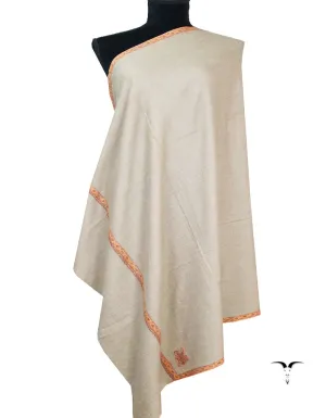 natural embroidery pashmina shawl 8513