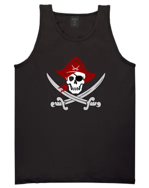 Pirate Captain And Swords Mens Tank Top Shirt